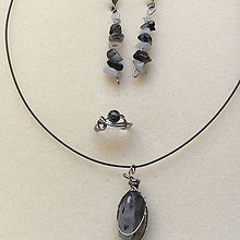 Sady šperkov - sada šperkov s krištáľom s turmalínom - 9998368_