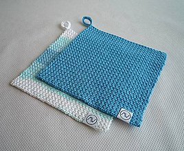 Úžitkový textil - Žinka - Chňapka   (Modrá) - 10000697_