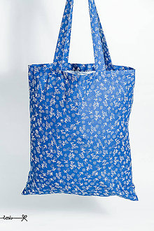 Nákupné tašky - Niečo ako EKOtaška - akoby modrotlač - 10001185_