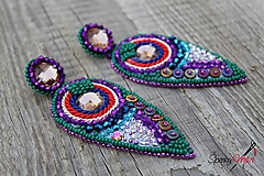 Náušnice - náušnice boho colorful 1 - 10006823_
