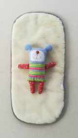 Detský textil - Roan Merino vložka do hlbokej vaničky kočíka hviezdička - 10007006_