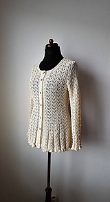 Svetre a kardigány - Glamour svetrík - z luxusnej egyptskej bavlny - 10010684_