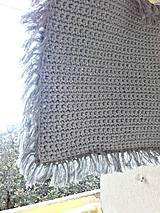 Úžitkový textil - Vankúš svetlošedý so strapcami - 10013069_