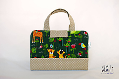 Detské tašky - Detský kufrík - pastelkovník Zvieratká v džungli - 10016133_