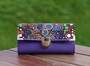 Peňaženky - Peněženka bubliny 19x10cm, 18 karet, na fotky - 10014135_