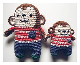Hračky - Opica a opica - 10015877_
