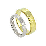 Prstene - Obrúčky zo žltého a bieleho zlata - 10013936_