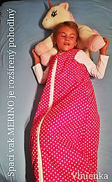 Detský textil - RUNO SHOP Spací vak pre deti a bábätká ZIMNÝ 100% MERINO na mieru Bledomodrý - 10019880_