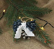 Dekorácie - modrotlač šišky_ vianočné ozdoby - 10024486_