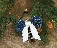 Dekorácie - modrotlač šišky_ vianočné ozdoby - 10024487_