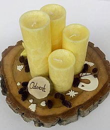 Sviečky - Adventné sviečky - 10024226_