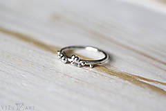 Prstene - Strieborný ligotavý prsteň - Bokeh Mini (podľa nositeľky) - 10025336_