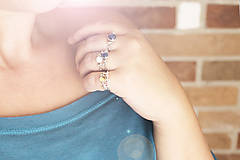 Prstene - Strieborný ligotavý prsteň - Bokeh Mini (podľa nositeľky) - 10025339_
