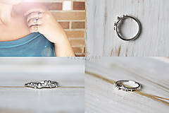 Prstene - Strieborný ligotavý prsteň - Bokeh Mini (podľa nositeľky) - 10025343_