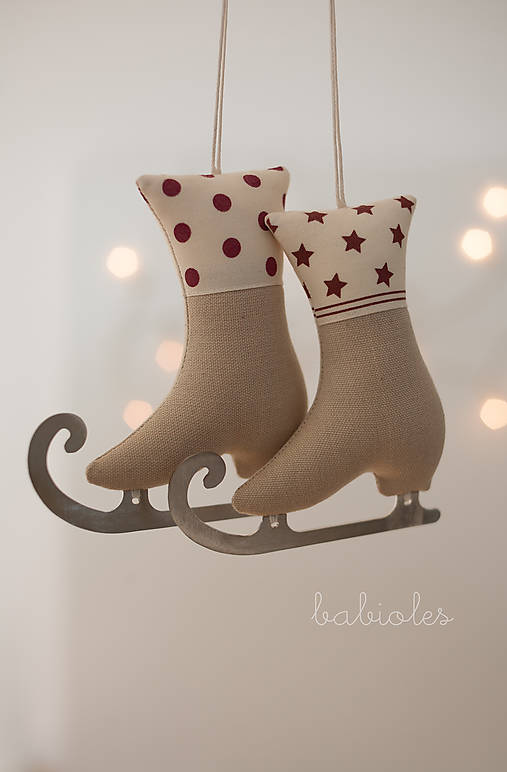 Dekorácie - Patinage de Noël IX - 10025360_