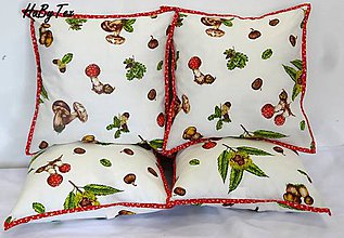 Úžitkový textil - Hubové vankúše - 10031089_