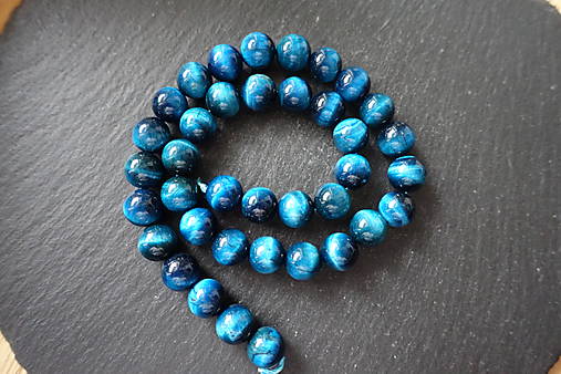 Minerály - Tigrie oko farbené c. - 10mm - 10035136_