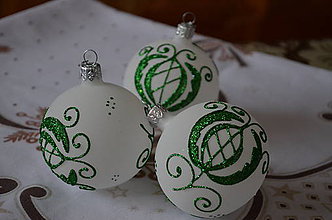 Dekorácie - Bielo -zelené vianoce na chalupe - 10037399_