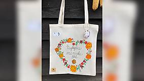 Nákupné tašky - ♥ Plátená, ručne maľovaná taška ♥ (MI10) - 10036427_