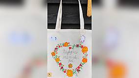 Nákupné tašky - ♥ Plátená, ručne maľovaná taška ♥ (MI10) - 10036521_