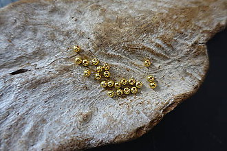 Korálky - Au-24K-K84 (4mm) - 10037685_