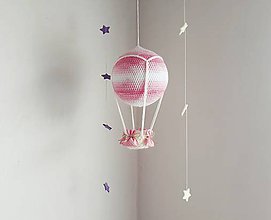 Hračky - háčkovaný balón ružový ZĽAVA 20% - 10039908_