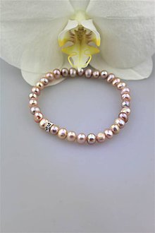 Náramky - pravé perly náramok - 10043768_