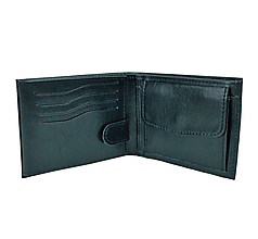 Pánske tašky - Pánska peňaženka z pravej kože v čiernej farbe - 10040472_