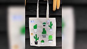 Nákupné tašky - ♥ Plátená, ručne maľovaná taška ♥ - 10042368_