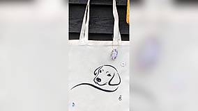 Nákupné tašky - ♥ Plátená, ručne maľovaná taška ♥ - 10046297_