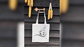 Nákupné tašky - ♥ Plátená, ručne maľovaná taška ♥ - 10046313_
