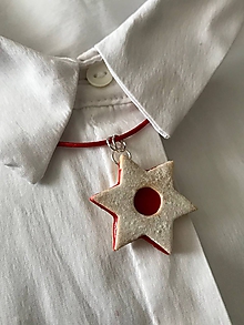 Brošne - Linecká hviezda  (náhrdelník) - 10050502_
