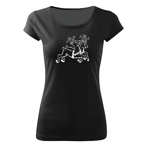 Tričko Zvoniace soby (čierne tričko) (XL - Strieborná)