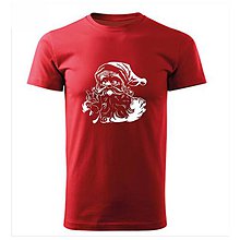 Topy, tričká, tielka - Tričko Mikuláš (červené tričko) - 10055978_