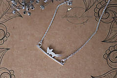 Náhrdelníky - strieborný náhrdelník CUTE WILDNESS (LÍŠKA rhodiovaná) - 10054094_