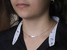 Náhrdelníky - strieborný náhrdelník CUTE WILDNESS (LÍŠKA rhodiovaná) - 10054100_