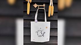 Nákupné tašky - ♥ Plátená, ručne maľovaná taška ♥ - 10059637_