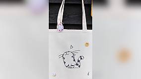 Nákupné tašky - ♥ Plátená, ručne maľovaná taška ♥ - 10059638_