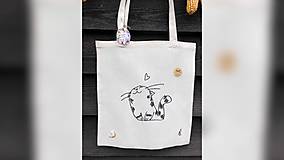 Nákupné tašky - ♥ Plátená, ručne maľovaná taška ♥ - 10059642_