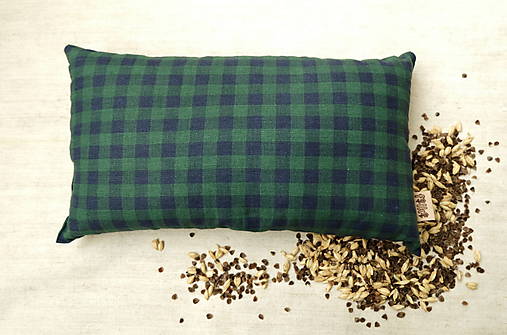 Úžitkový textil - FILKI šupkový vankúš 35 cm (modrozelený) - 10058124_