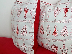 Úžitkový textil - Vianočný vankùšik - obliečka - 10058580_