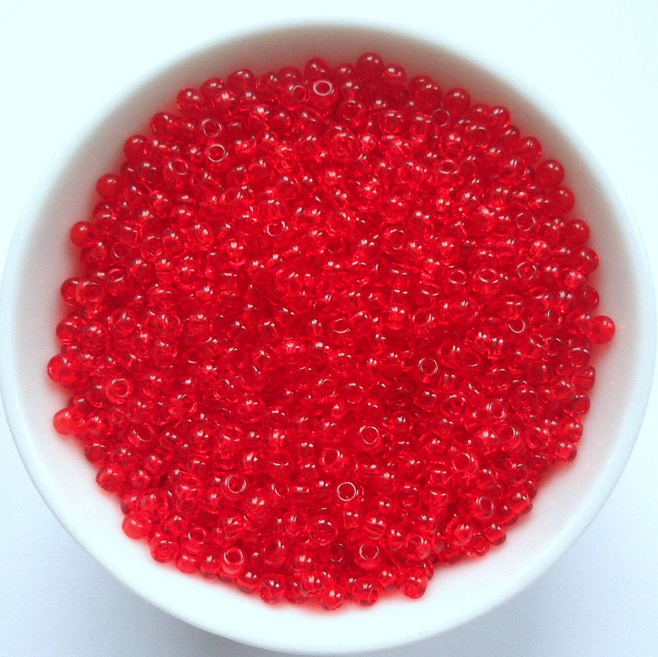 Rokajl 10/0 PRECIOSA 2,3mm-10g (transp.červená)