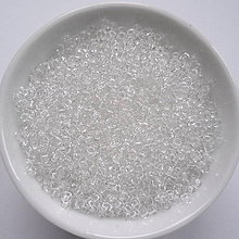 Korálky - TOHO round 3mm-10g (transparent crystal) - 10065729_