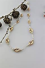 Náhrdelníky - hematit"ružové zlato" náhrdelník luxusný - 10064712_
