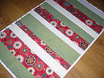 Úžitkový textil - Obrus PW Vianočné prúžky - 10062052_