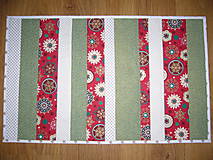 Úžitkový textil - Obrus PW Vianočné prúžky - 10062053_