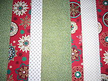 Úžitkový textil - Obrus PW Vianočné prúžky - 10062055_