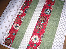 Úžitkový textil - Obrus PW Vianočné prúžky - 10062057_