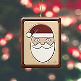 Dekorácie - Vianočná ozdoba ,,čokoládová" (Santa Claus) - 10062044_