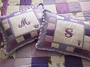 Úžitkový textil - Patchwork súprava - Violet Princess - 10070455_